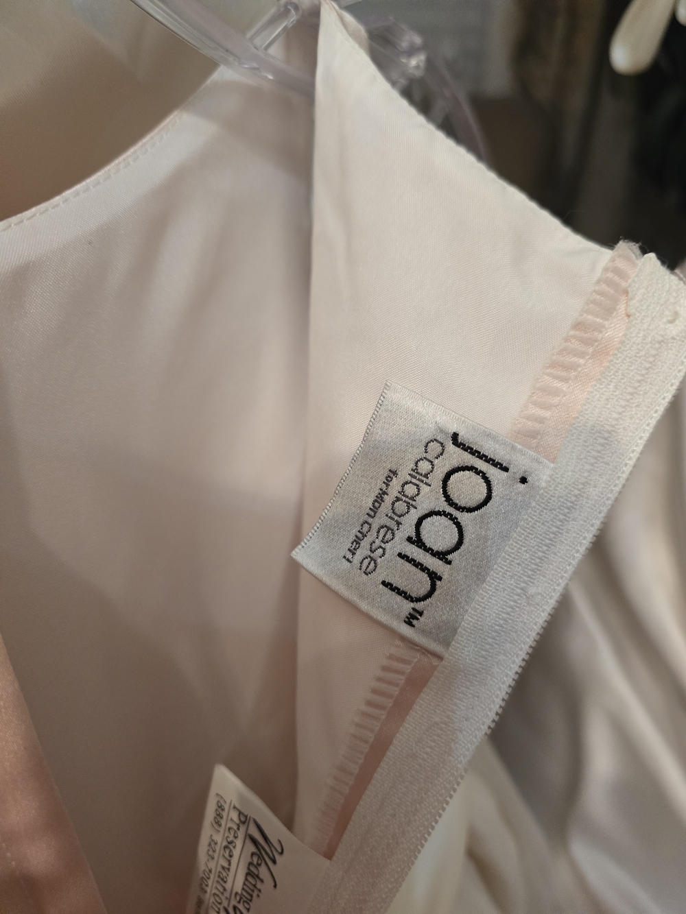 Joan Calabrese Light Pink Satin & Organza Formal Dress !